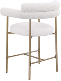 Blake Vegan Leather And Boucle Fabric Upholstered Counter Stool — 994-C - Cream - 994Cream-C alternate view 3