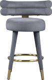 Fitzroy Velvet Upholstered Counter Stool — 798-C - Grey - 798Grey-C alternate view 5