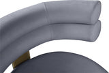 Fitzroy Velvet Upholstered Counter Stool — 798-C - Grey - 798Grey-C alternate view 6