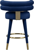 Fitzroy Velvet Upholstered Counter Stool — 798-C - Blue - 798Navy-C alternate view 3