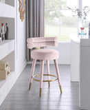 Fitzroy Velvet Upholstered Counter Stool — 798-C - Pink - 798Pink-C alternate view 1