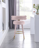 Fitzroy Velvet Upholstered Counter Stool — 798-C - Pink - 798Pink-C alternate view 2