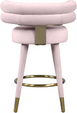 Fitzroy Velvet Upholstered Counter Stool — 798-C - Pink - 798Pink-C alternate view 3