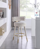 Fitzroy Velvet Upholstered Counter Stool — 798-C - Cream - 798Cream-C alternate view 1