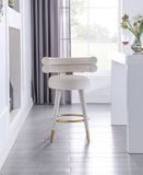 Fitzroy Velvet Upholstered Counter Stool — 798-C - Cream - 798Cream-C alternate view 2