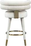 Fitzroy Velvet Upholstered Counter Stool — 798-C - Cream - 798Cream-C alternate view 3