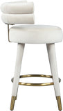 Fitzroy Velvet Upholstered Counter Stool — 798-C - Cream - 798Cream-C alternate view 4