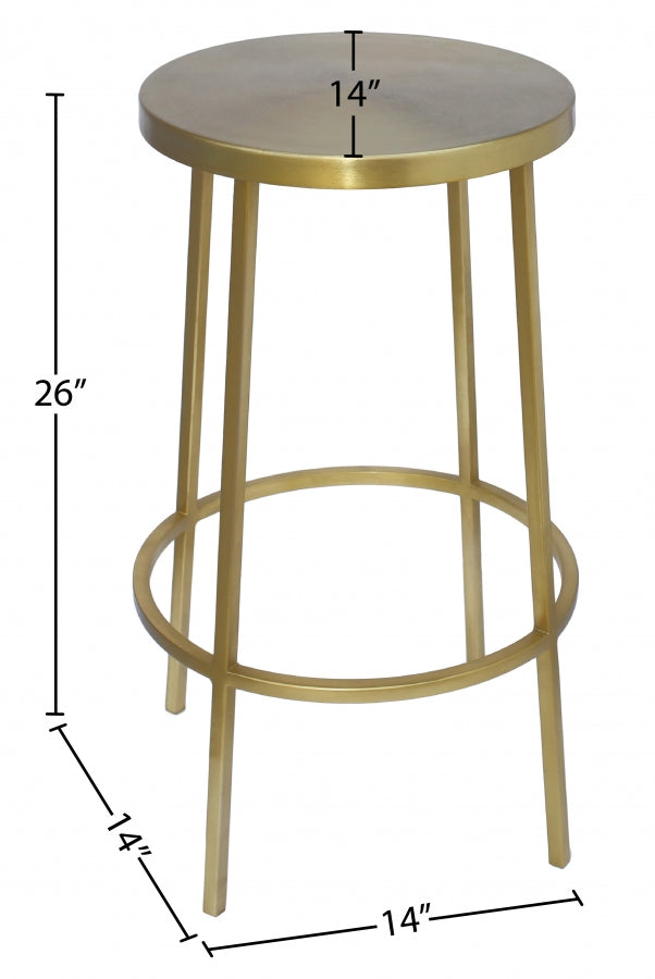 Tyson Iron Counter Stool — 949-C - Gold - 949Gold Dim