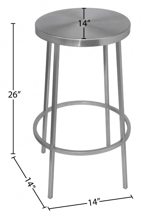 Tyson Iron Counter Stool — 949-C - Silver - 949Silver Dim