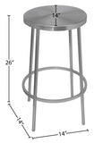 Tyson Iron Counter Stool — 949-C - Silver - 949Silver Dim