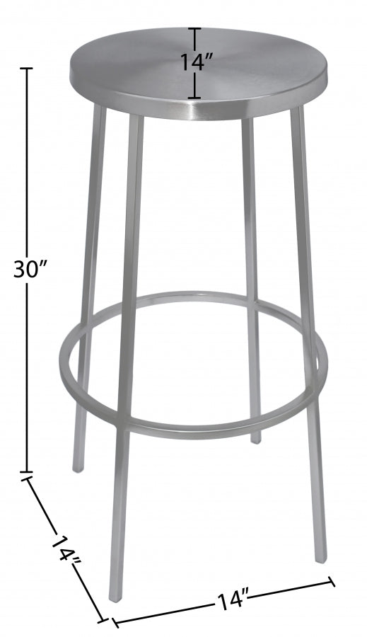Tyson Iron Bar Stool — 950-C - Silver - 950Silver Dim