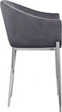 Xavier Velvet Upholstered Counter Stool — 866-C - Grey - 866Grey-C alternate view 4