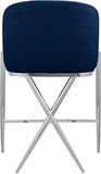 Xavier Velvet Upholstered Counter Stool — 866-C - Blue - 866Navy-C alternate view 2