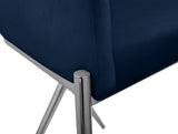 Xavier Velvet Upholstered Counter Stool — 866-C - Blue - 866Navy-C alternate view 5