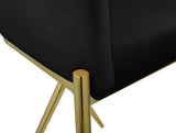 Xavier Velvet Upholstered Counter Stool — 867-C - Black - 867Black-C alternate view 5