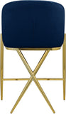 Xavier Velvet Upholstered Counter Stool — 867-C - Blue - 867Navy-C alternate view 2