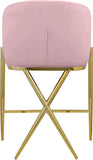 Xavier Velvet Upholstered Counter Stool — 867-C - Pink - 867Pink-C alternate view 2