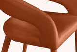 Destiny Velvet Upholstered Stool — 540-C - Cognac - 540Cognac-C alternate view 5