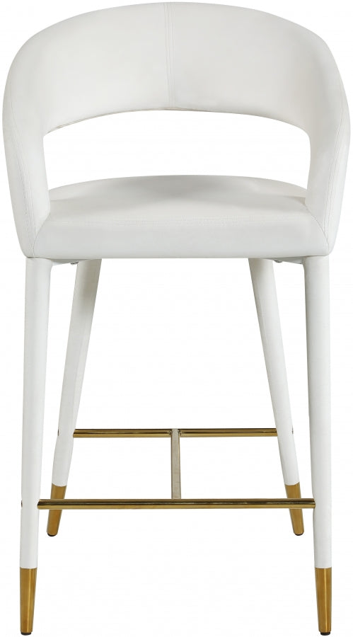 Destiny Velvet Upholstered Stool — 540-C - Cream - 540Cream-C alternate view 3