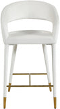 Destiny Velvet Upholstered Stool — 540-C - Cream - 540Cream-C alternate view 3