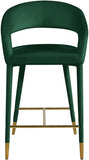 Destiny Velvet Upholstered Stool — 540-C - Green - 540Green-C alternate view 3