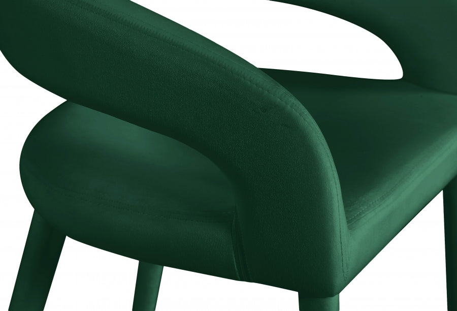 Destiny Velvet Upholstered Stool — 540-C - Green - 540Green-C alternate view 5