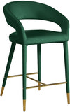 Destiny Velvet Upholstered Stool — 540-C - Green - 540Green-C
