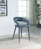 Destiny Vegan Leather Upholstered Stool — 541-C - Blue - 541Navy-C alternate view 1