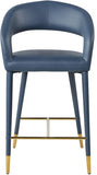 Destiny Vegan Leather Upholstered Stool — 541-C - Blue - 541Navy-C alternate view 3