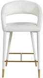 Destiny Vegan Leather Upholstered Stool — 541-C - White - 541White-C alternate view 3
