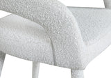 Destiny Boucle Fabric Upholstered Stool — 542-C - Cream - 542Cream-C alternate view 5