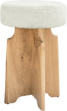Jasper Boucle Fabric Upholstered Counter Stool — 837Cream-C - Cream - 837Cream-C alternate view 2