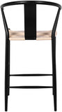 Beck Hand Woven Rope Stool — 894-C - Black - 894Black-C alternate view 2