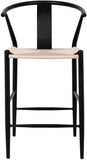 Beck Hand Woven Rope Stool — 894-C - Black - 894Black-C alternate view 3