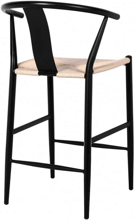 Beck Hand Woven Rope Stool — 894-C - Black - 894Black-C alternate view 5