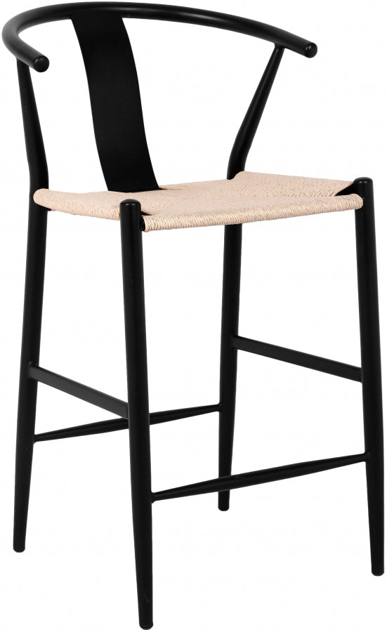 Beck Hand Woven Rope Stool — 894-C - Black - 894Black-C