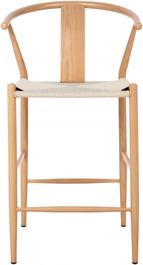 Beck Hand Woven Rope Stool — 894-C - Natural - 894Oak-C alternate view 3