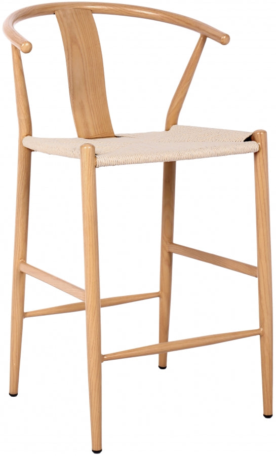 Beck Hand Woven Rope Stool — 894-C - Natural - 894Oak-C