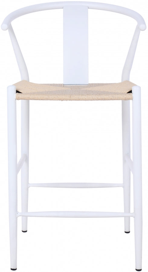 Beck Hand Woven Rope Stool — 894-C - White - 894White-C alternate view 3