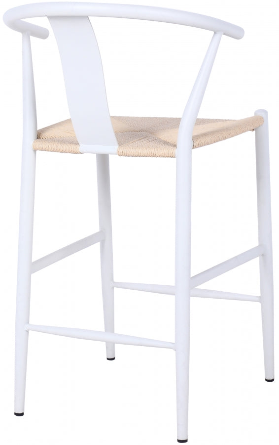 Beck Hand Woven Rope Stool — 894-C - White - 894White-C alternate view 5
