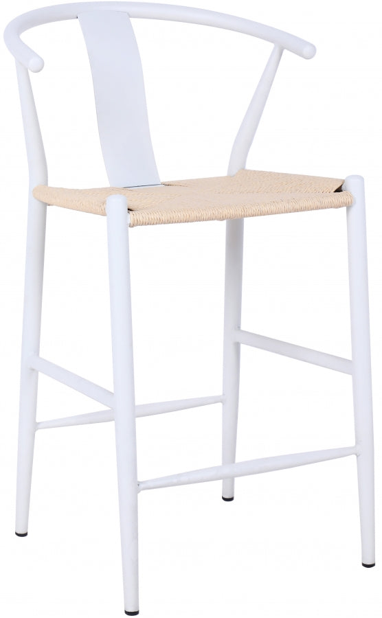 Beck Hand Woven Rope Stool — 894-C - White - 894White-C