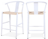Beck Hand Woven Rope Stool — 894-C - White - 894White-C Double Chair