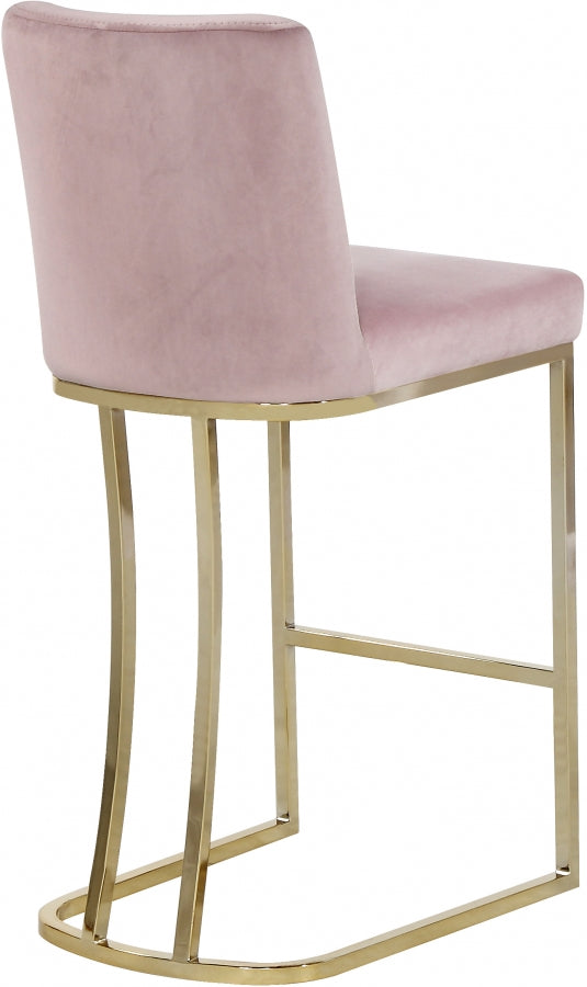 Heidi Velvet Upholstered Counter Stool — 777-C - Pink - 777Pink-C alternate view 2