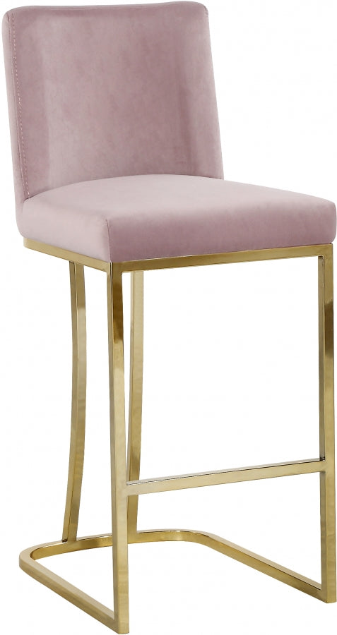 Heidi Velvet Upholstered Counter Stool — 777-C - Pink - 777Pink-C