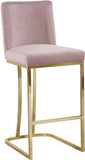 Heidi Velvet Upholstered Counter Stool — 777-C - Pink - 777Pink-C