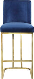 Heidi Velvet Upholstered Counter Stool — 777-C - Blue - 777Navy-C alternate view 3