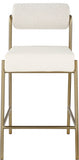Carly Boucle Fabric And Vegan Leather Upholstered Counter Stool — 587-C - Cream - 587Cream-C alternate view 3