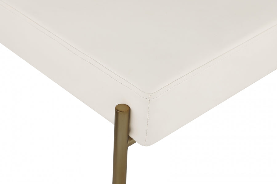 Carly Boucle Fabric And Vegan Leather Upholstered Counter Stool — 587-C - Cream - 587Cream-C alternate view 4