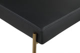 Carly Boucle Fabric And Vegan Leather Upholstered Counter Stool — 587-C - Black - 587Black-C alternate view 4