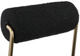 Carly Boucle Fabric And Vegan Leather Upholstered Counter Stool — 587-C - Black - 587Black-C alternate view 5